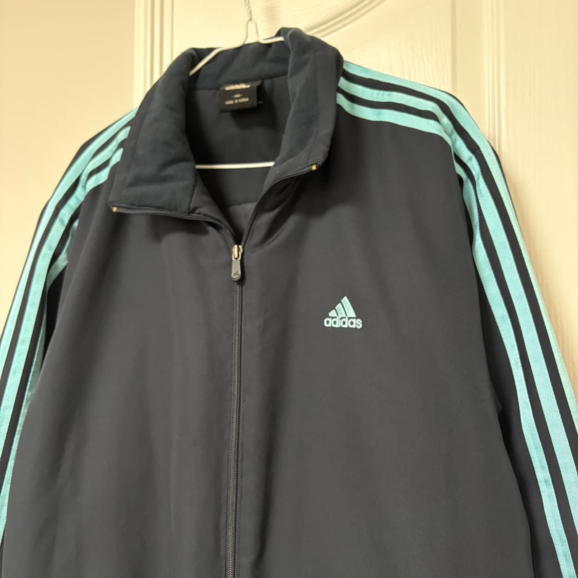 초희귀) 아디다스 블랙/하늘 조합 삼선 바람막이 점퍼 상품이미지4