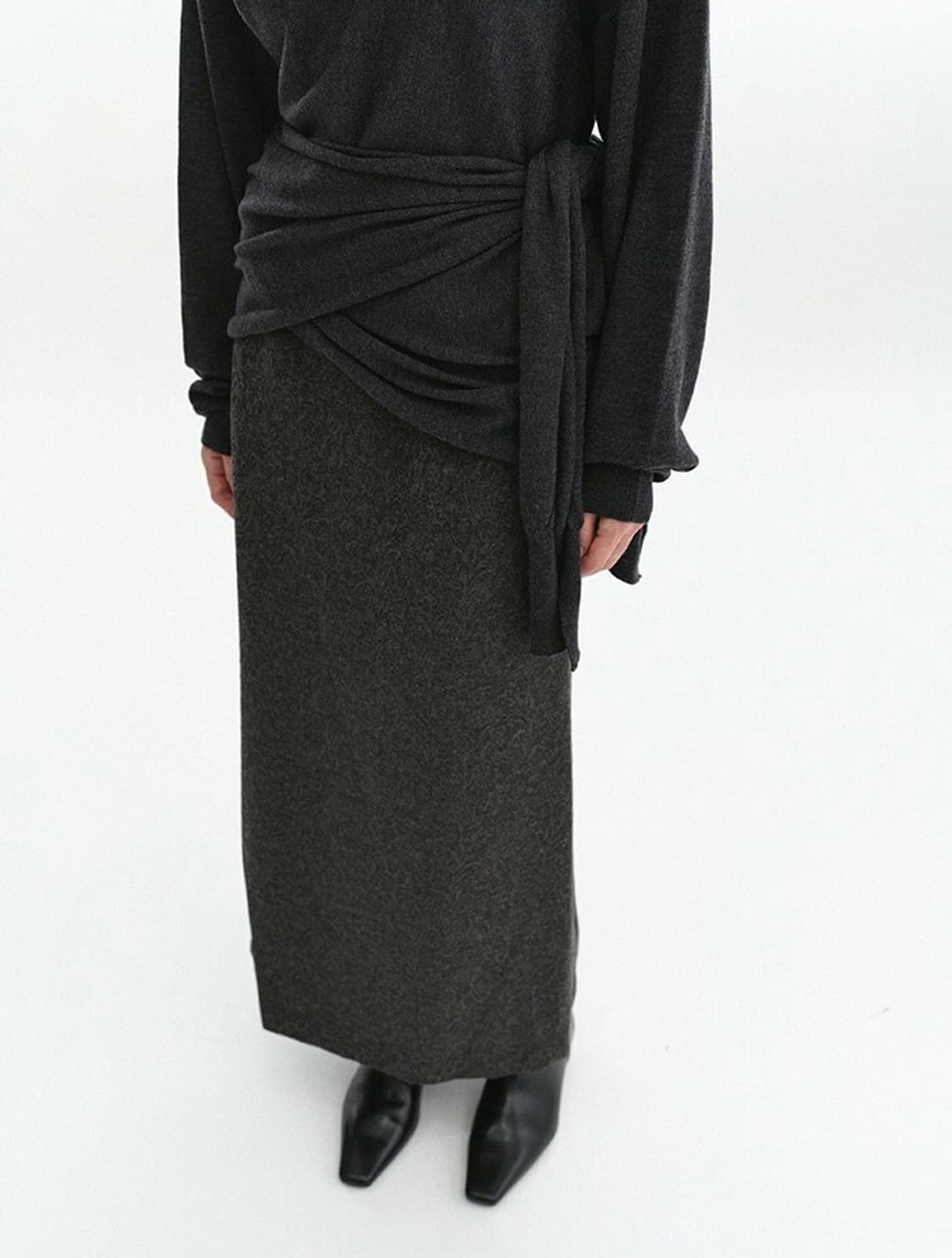 REPOS 리포스 Maxi Jacquard Skirt 맥시 자카드 스커트 상품이미지4