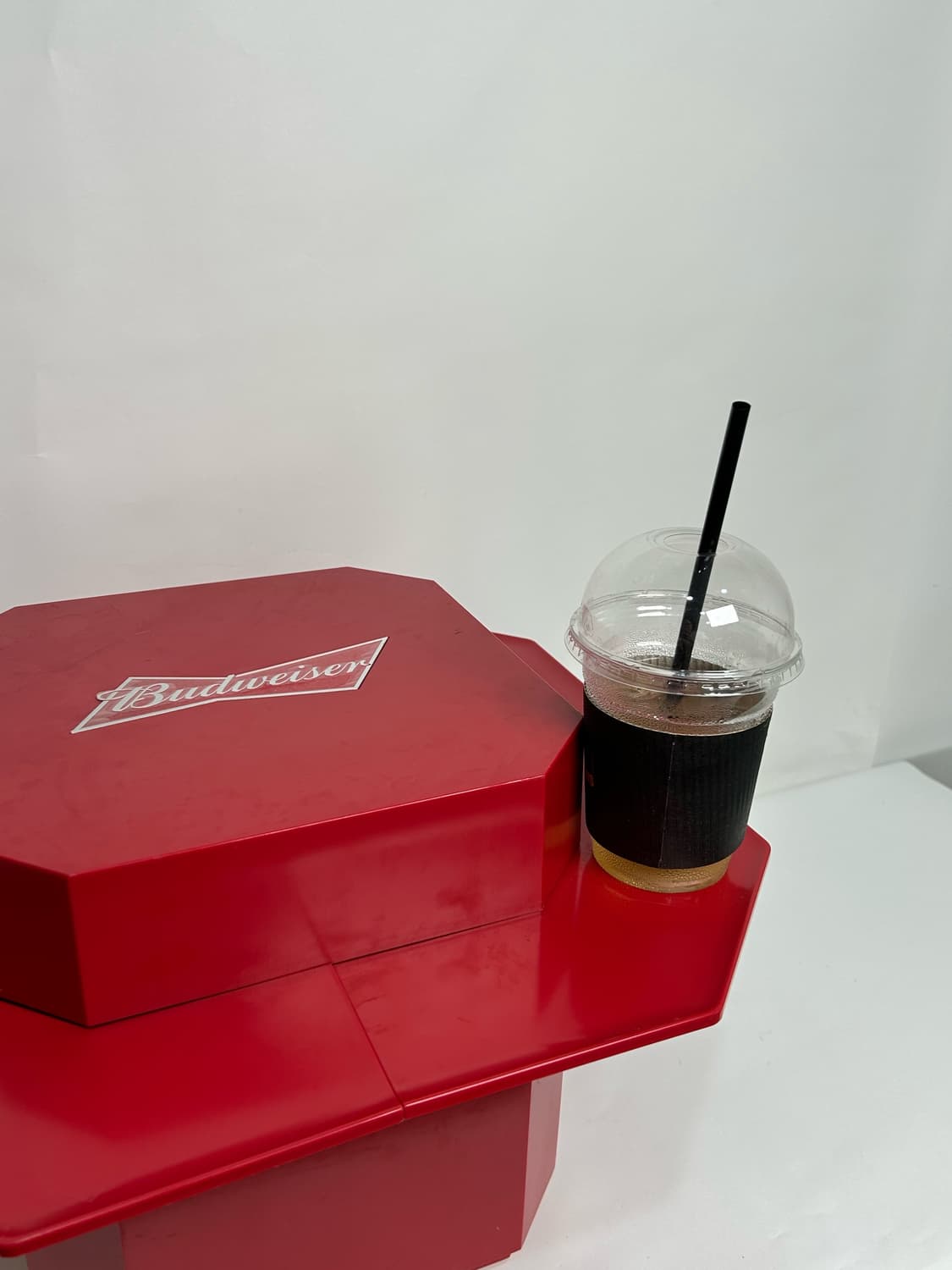 Budweiser 빈티지 옥타곤 아이스 박스 겸 미니 바  상품이미지2