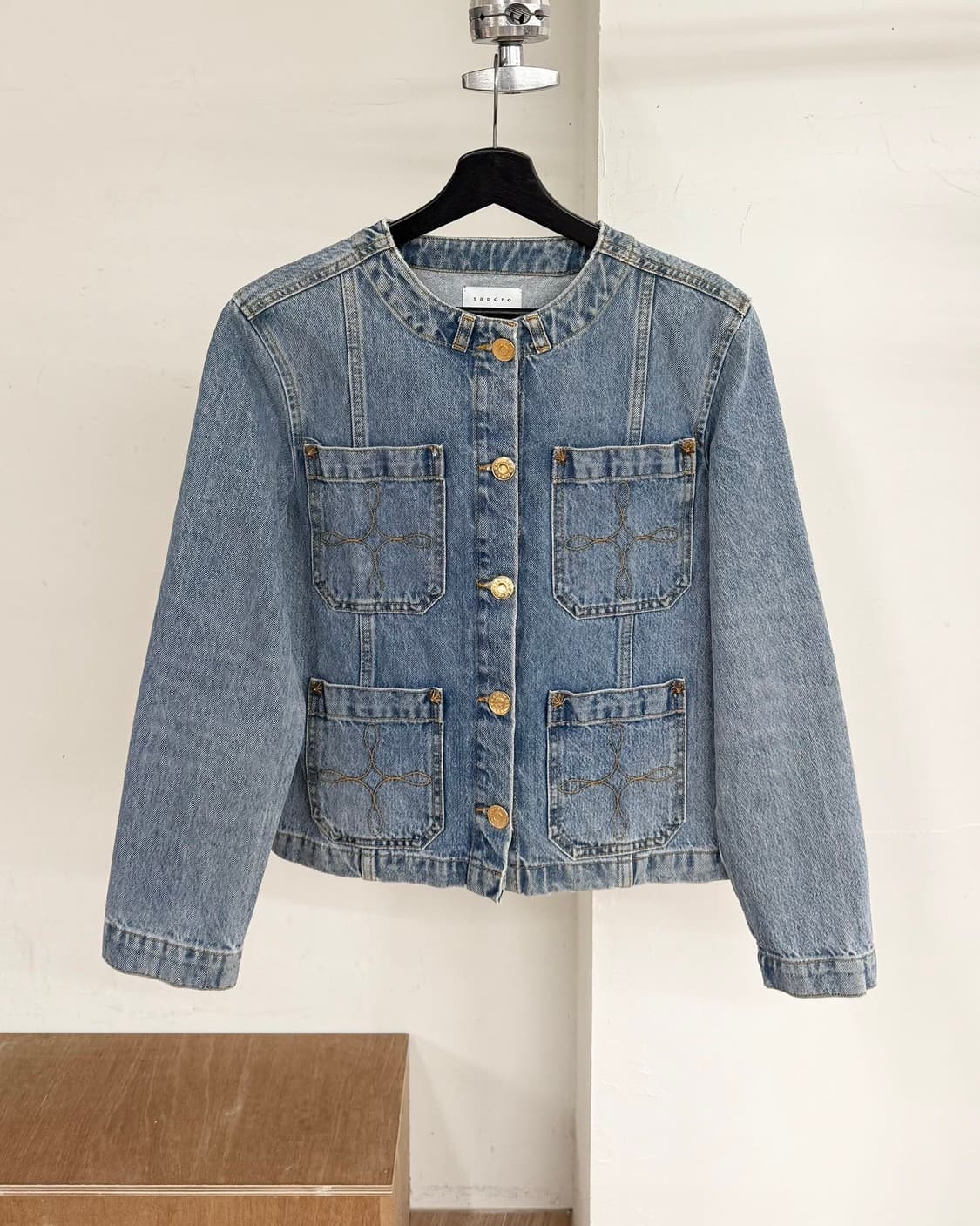 산드로 데님 캔디스 포켓 자켓  상품이미지1