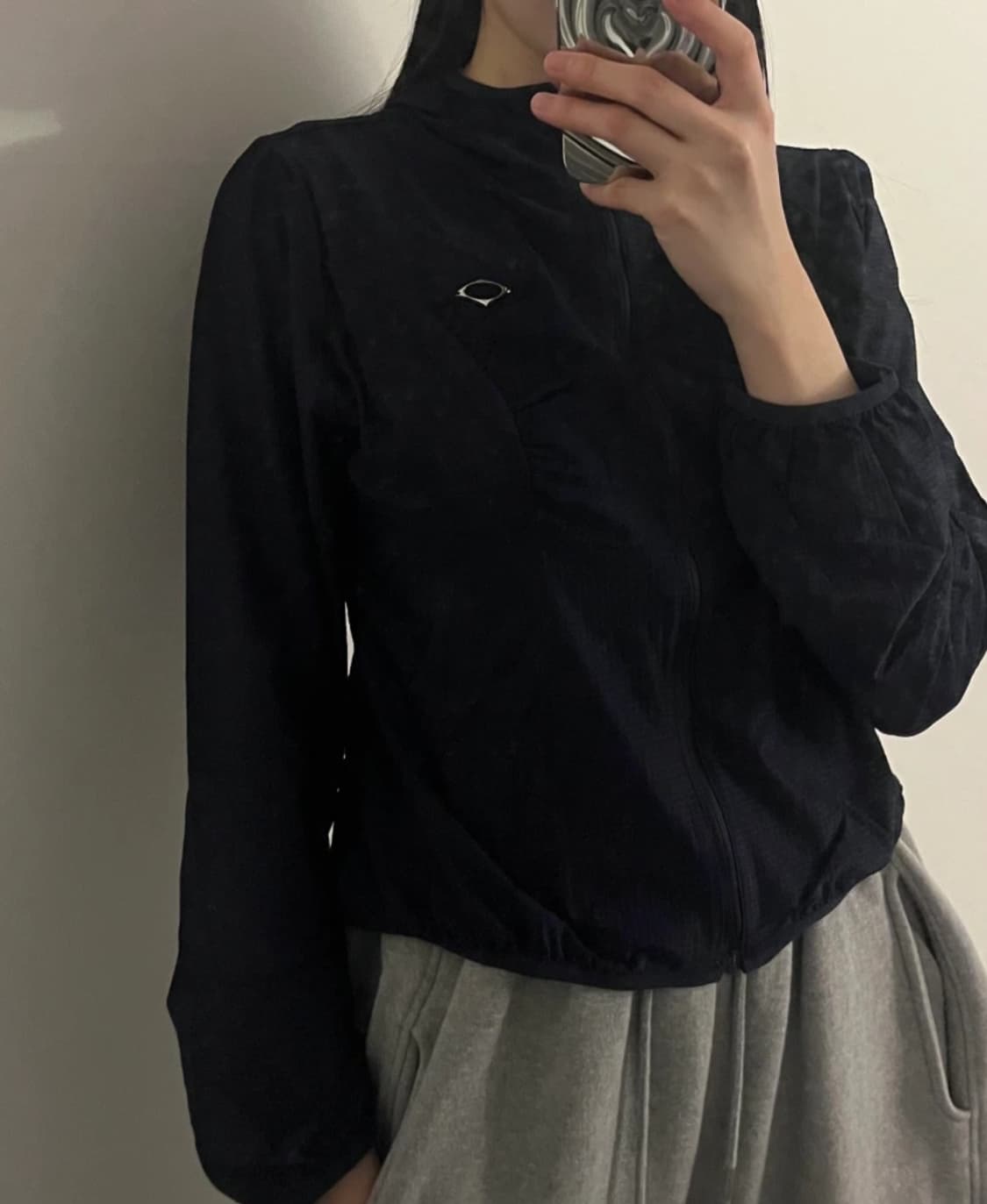 미스치프 후드 와플 집업 상품이미지2