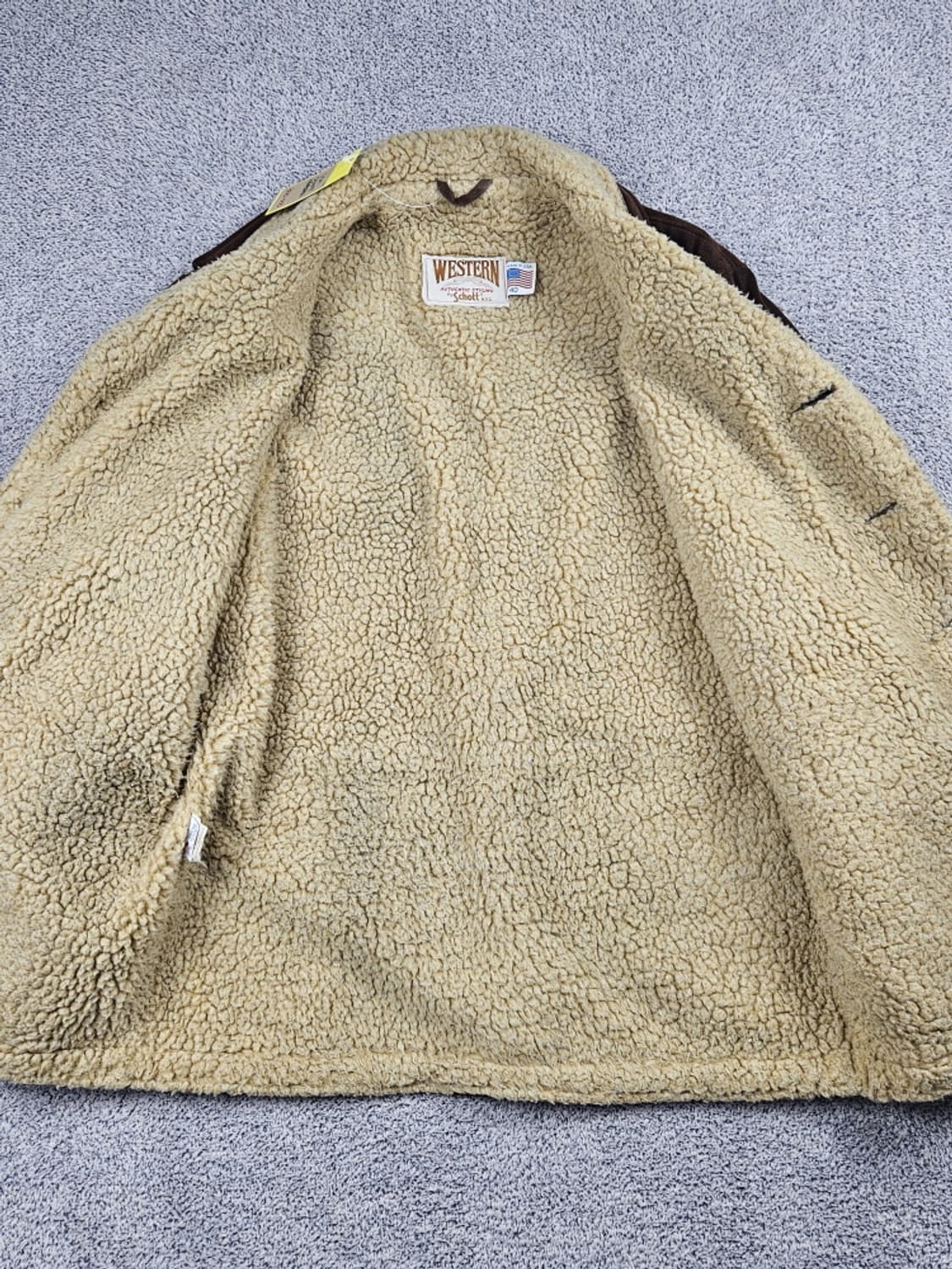 USA 쇼트 스웨이드쉘 쉐르파 웨스턴 랜처 자켓( 40 ) / 10436 상품이미지9