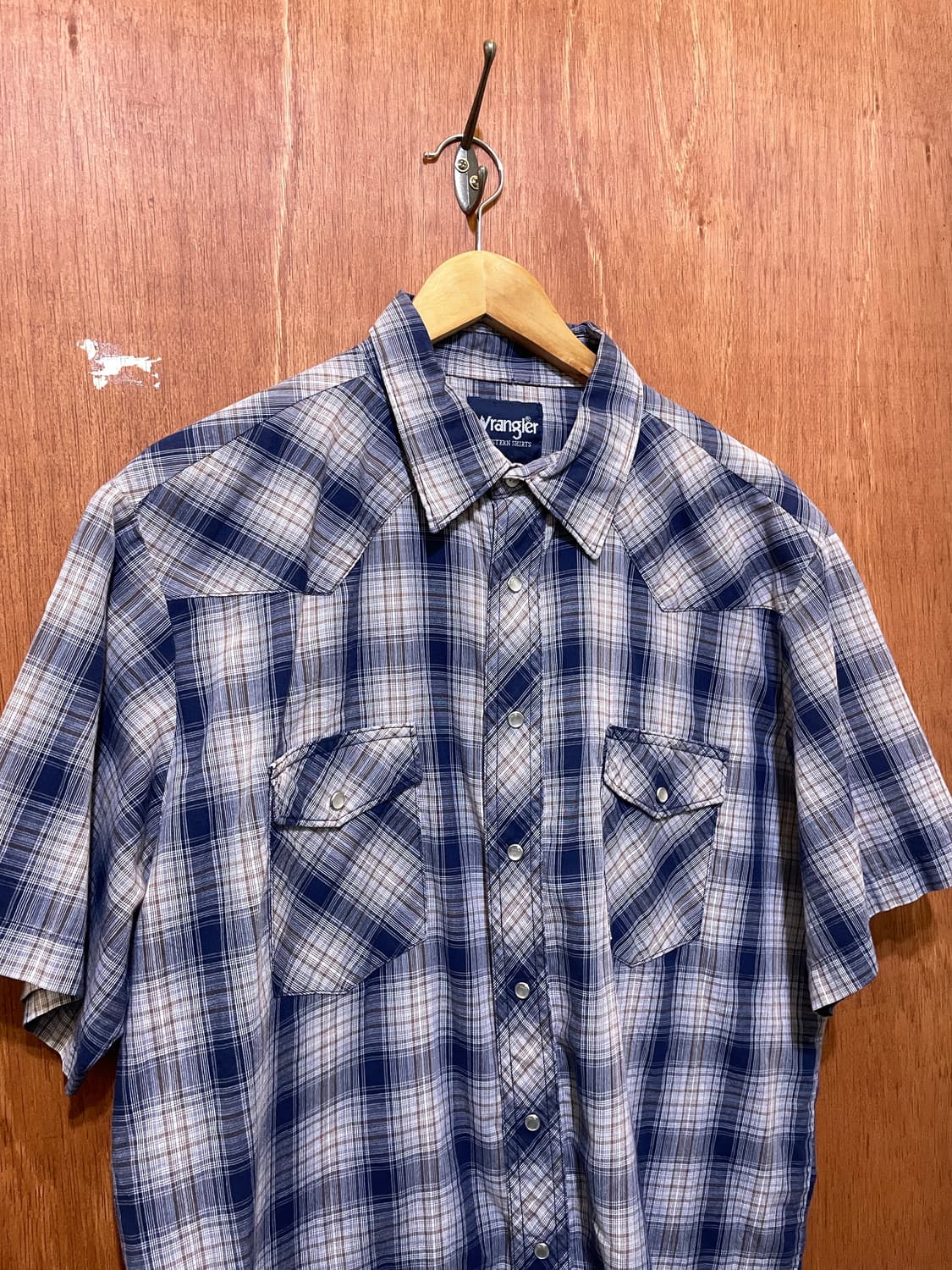 Wrangler 랭글러 체크 웨스턴 반팔 셔츠 상품이미지2