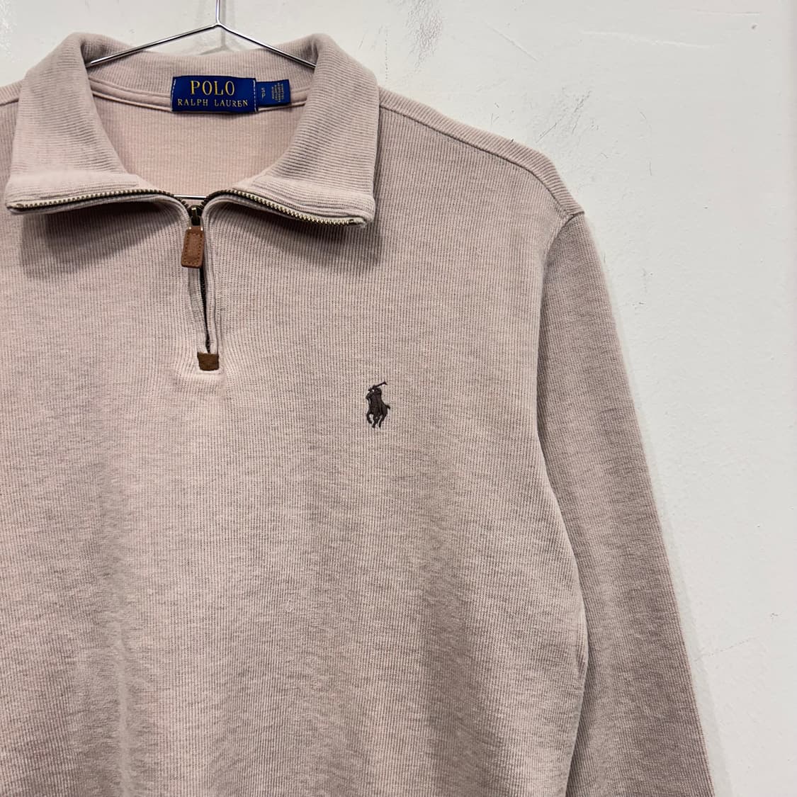 폴로 랄프로렌 스몰포니 코튼 반집업 롱슬리브 상품이미지1
