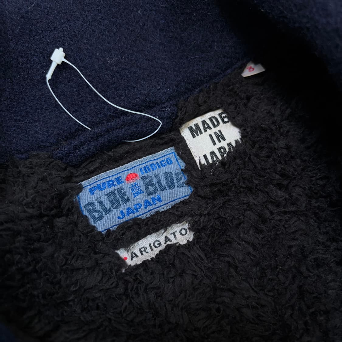 blue blue japan 블루블루 재팬 시어링 울코트 자켓  상품이미지2