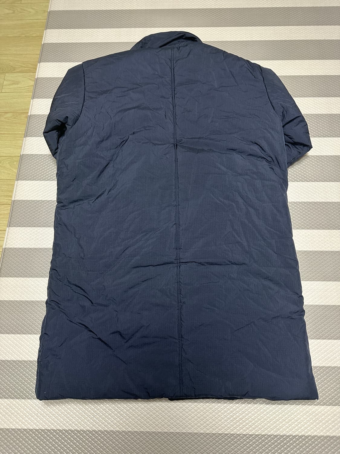논플로어 패딩 코트 네이비 L 상품이미지2