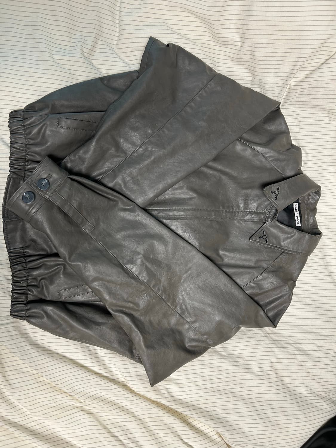 604service 엠브로이더드 레더자켓 EMBROIDERED 상품이미지3