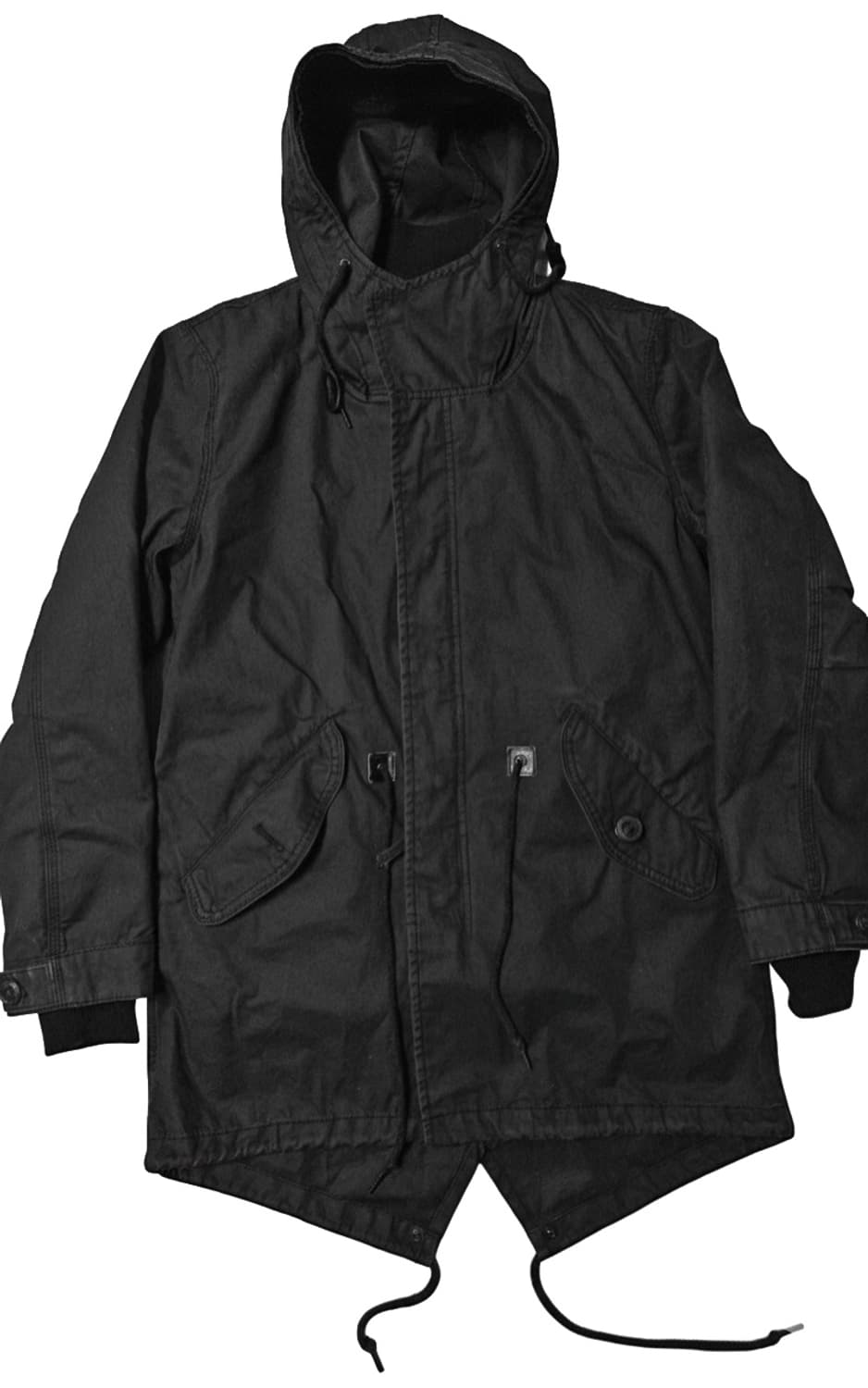 back number 백넘버 피쉬테일 야상 파카 블랙 상품이미지2