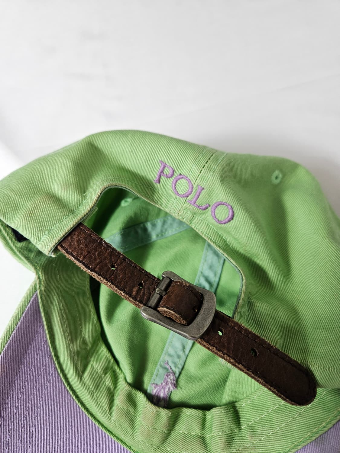 폴로 랄프로렌 그린 볼캡 모자 빈티지 F 상품이미지2