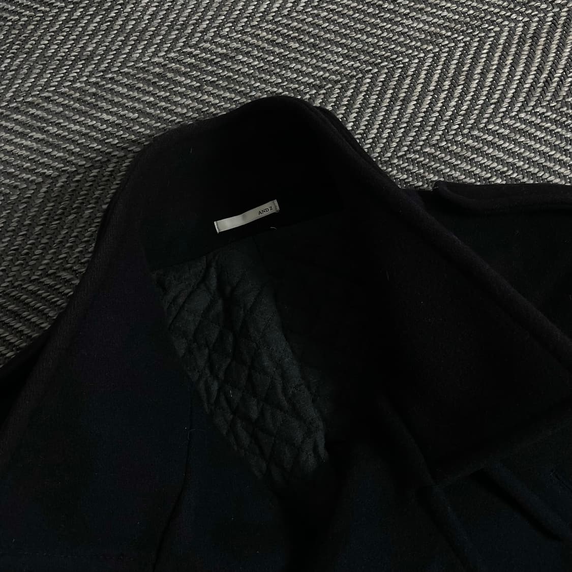Andz 지오지아 모직 피코트 블랙y 3686 상품이미지6