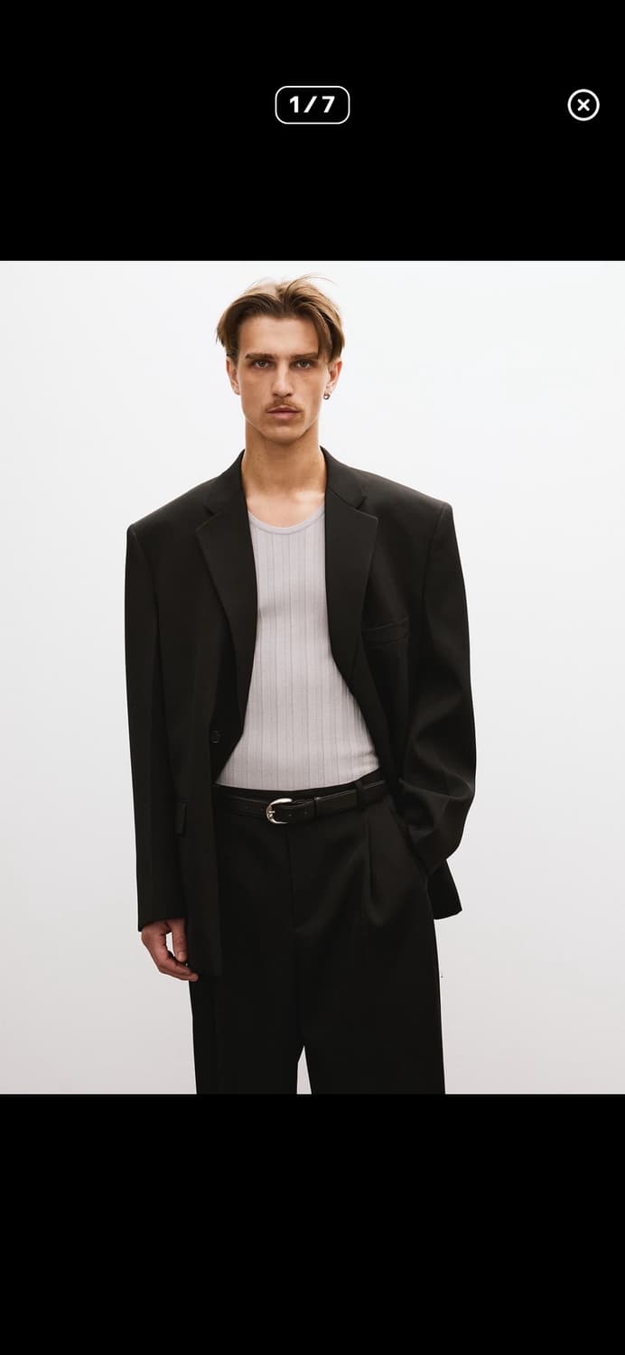 (구매) 25ss 오버사이즈 싱글 브레스티드 자켓 상품이미지1