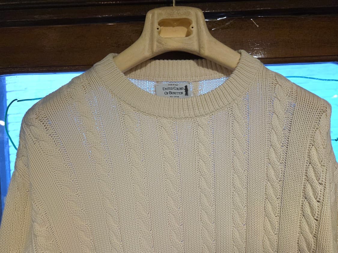 90'S 베네통 케이블니트 상품이미지2