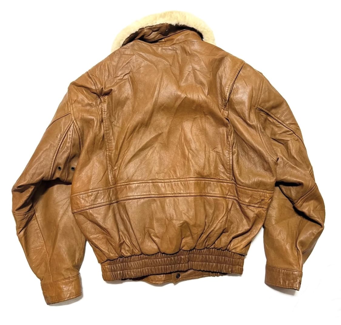 G-1 레더 봄버 자켓 상품이미지2