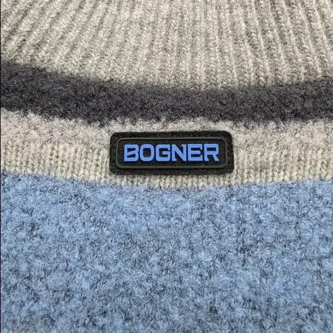 보그너 남성 스트라이프 반집업 니트 95 상품이미지9