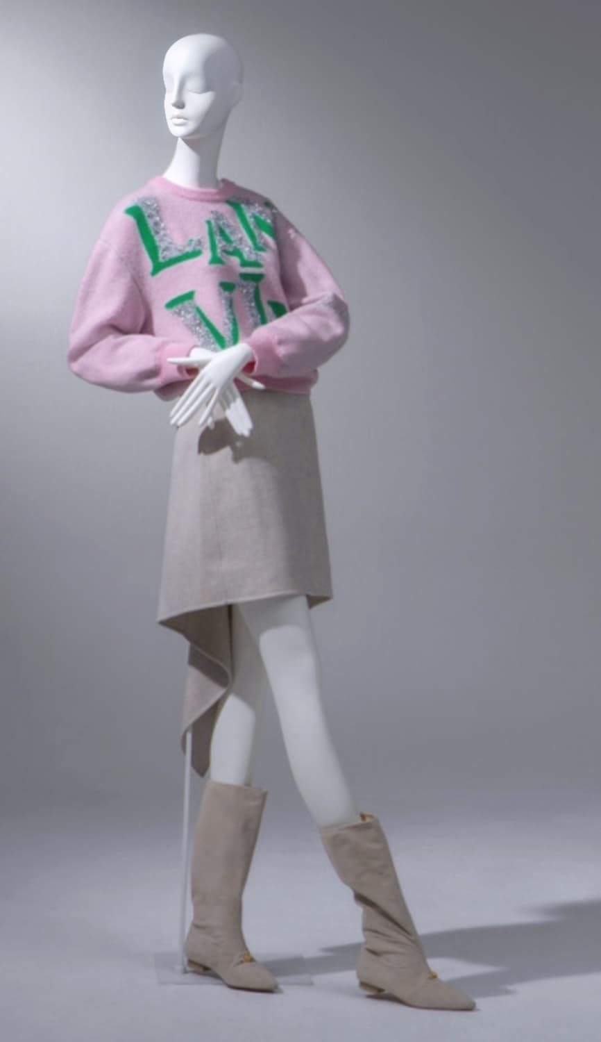 (24) LANVIN 캐시미어 비대칭 스커트 상품이미지2