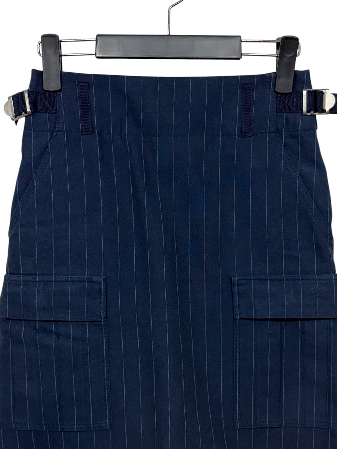 SACAI LUCK stripe utility skirt blue  상품이미지3