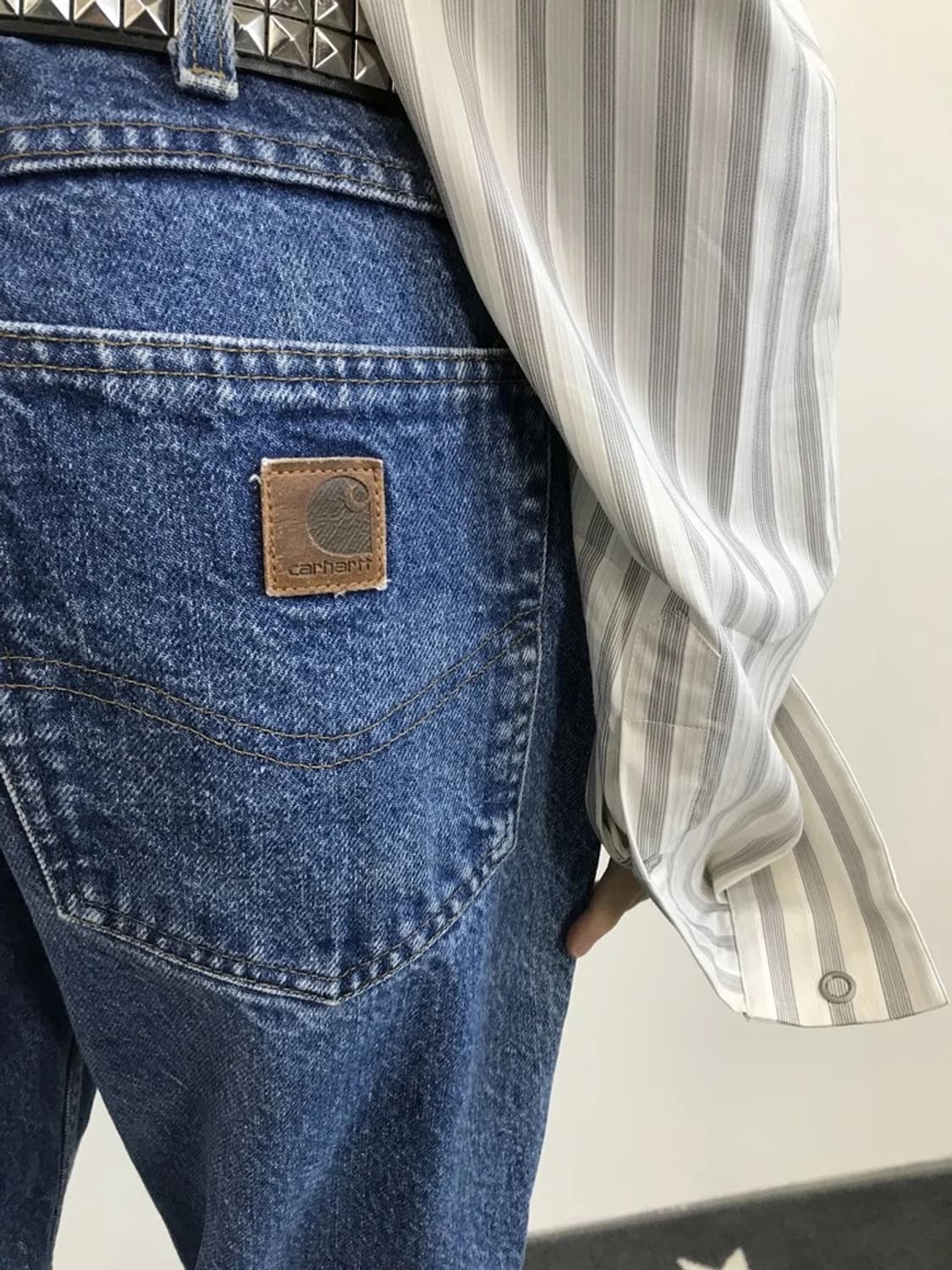 00's Carhartt Classic Straight Denim Pan 상품이미지4