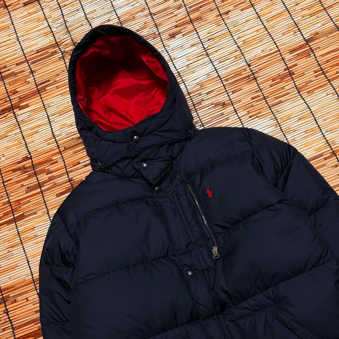 90s 폴로 랄프로렌 블랙 올드스쿨 푸퍼 패딩 m 상품이미지3