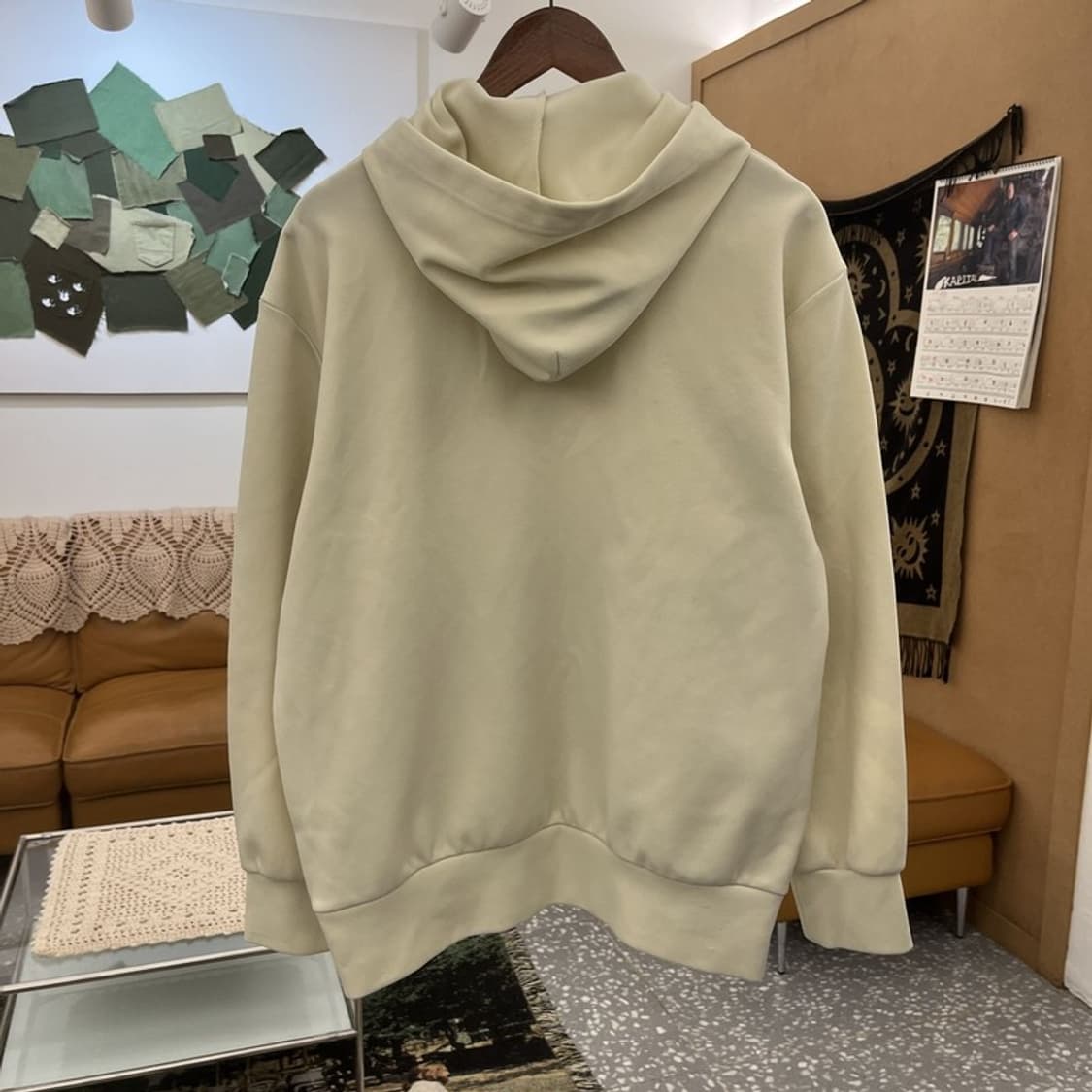 꼼데가르송 빈티지 아이보리 하트와펜 후드티 XL C11874 상품이미지4