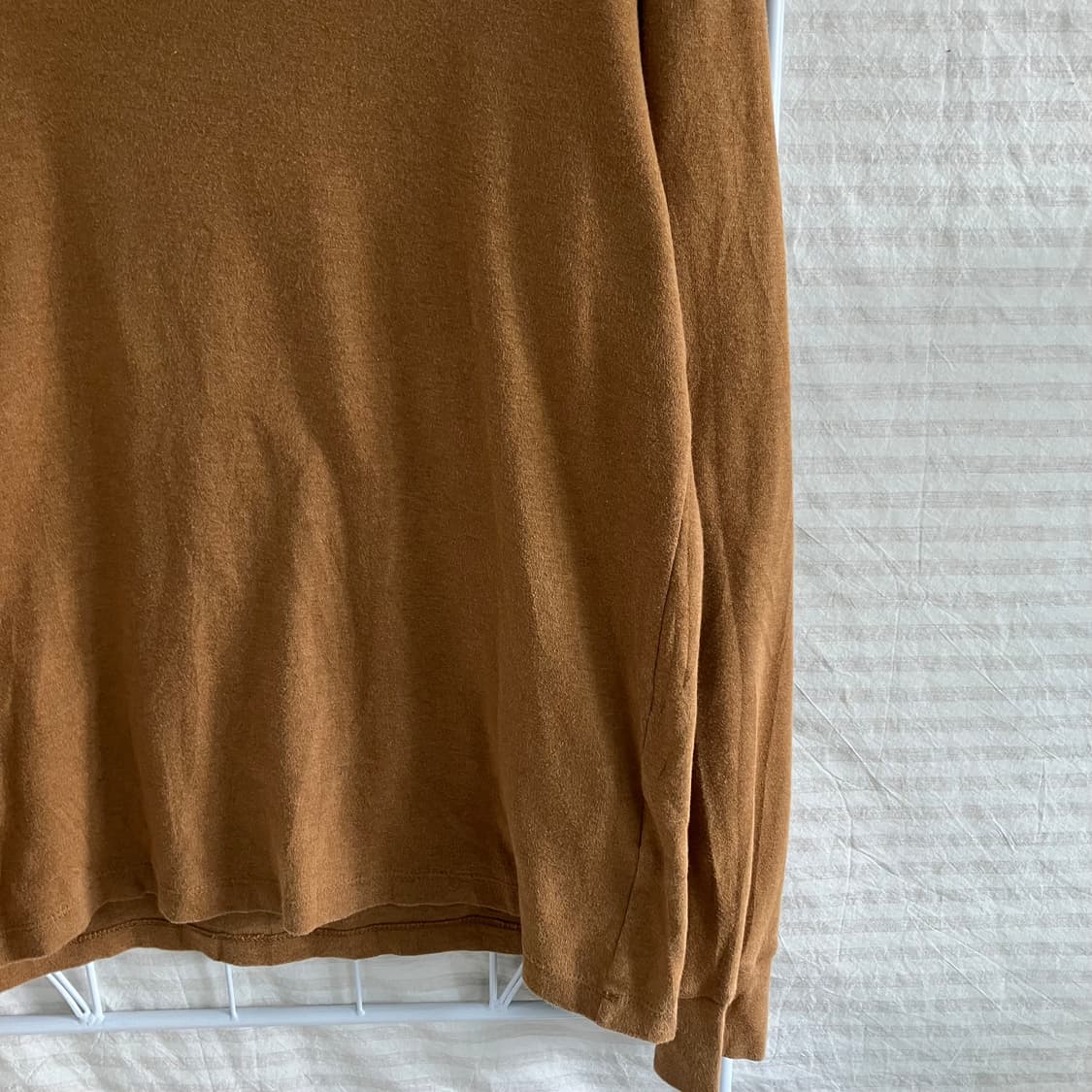 빈티지 카멜 목폴라 티 914 y2k 스트릿 모리 갸루 일본빈티지 펑키  상품이미지4