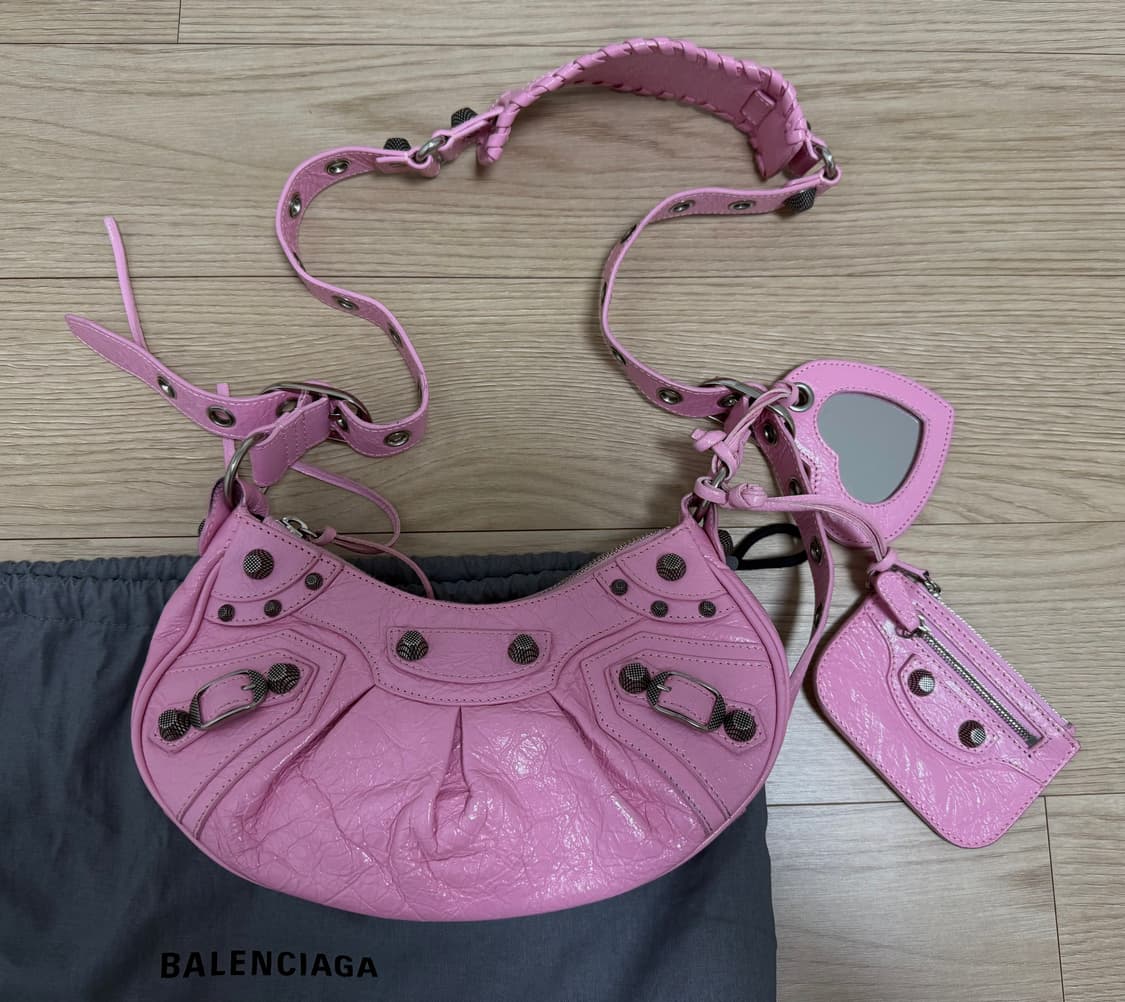 발렌시아가 르 카골 XS 핑크 숄더백 상품이미지1