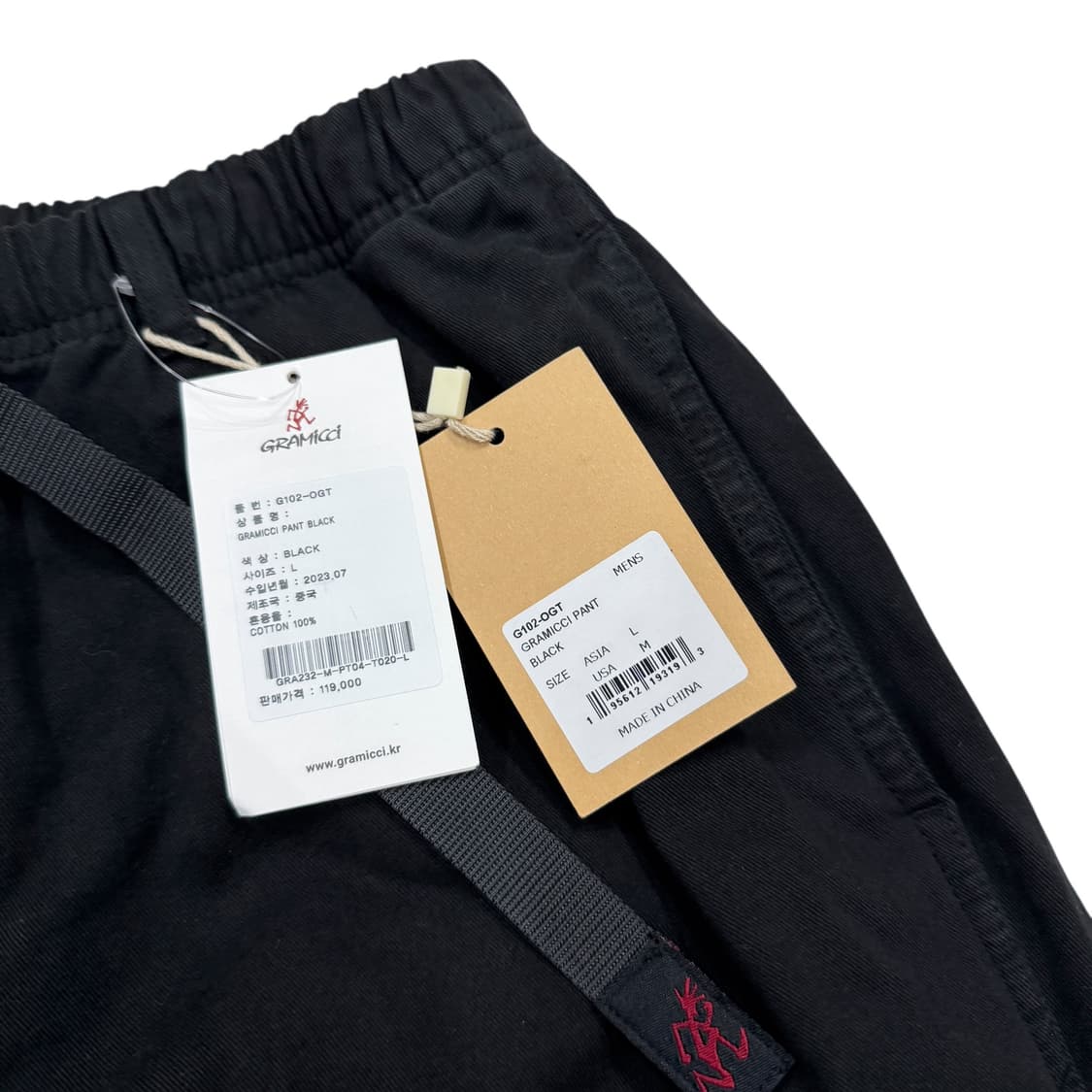 그라미치 벨트 블랙 팬츠 바지 L 상품이미지2