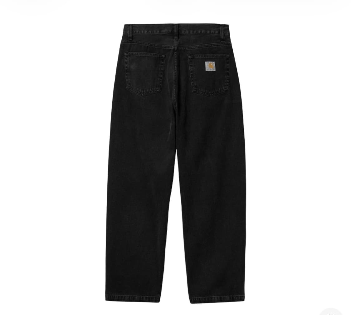 칼하트 WIP 로버트슨 데님 랜든 팬츠 블랙 스톤 워시드 바지 상품이미지1