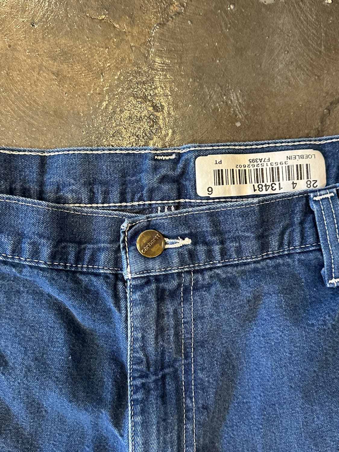 칼하트 카펜터 데님 워크팬츠 덩가리핏 40X34 상품이미지3