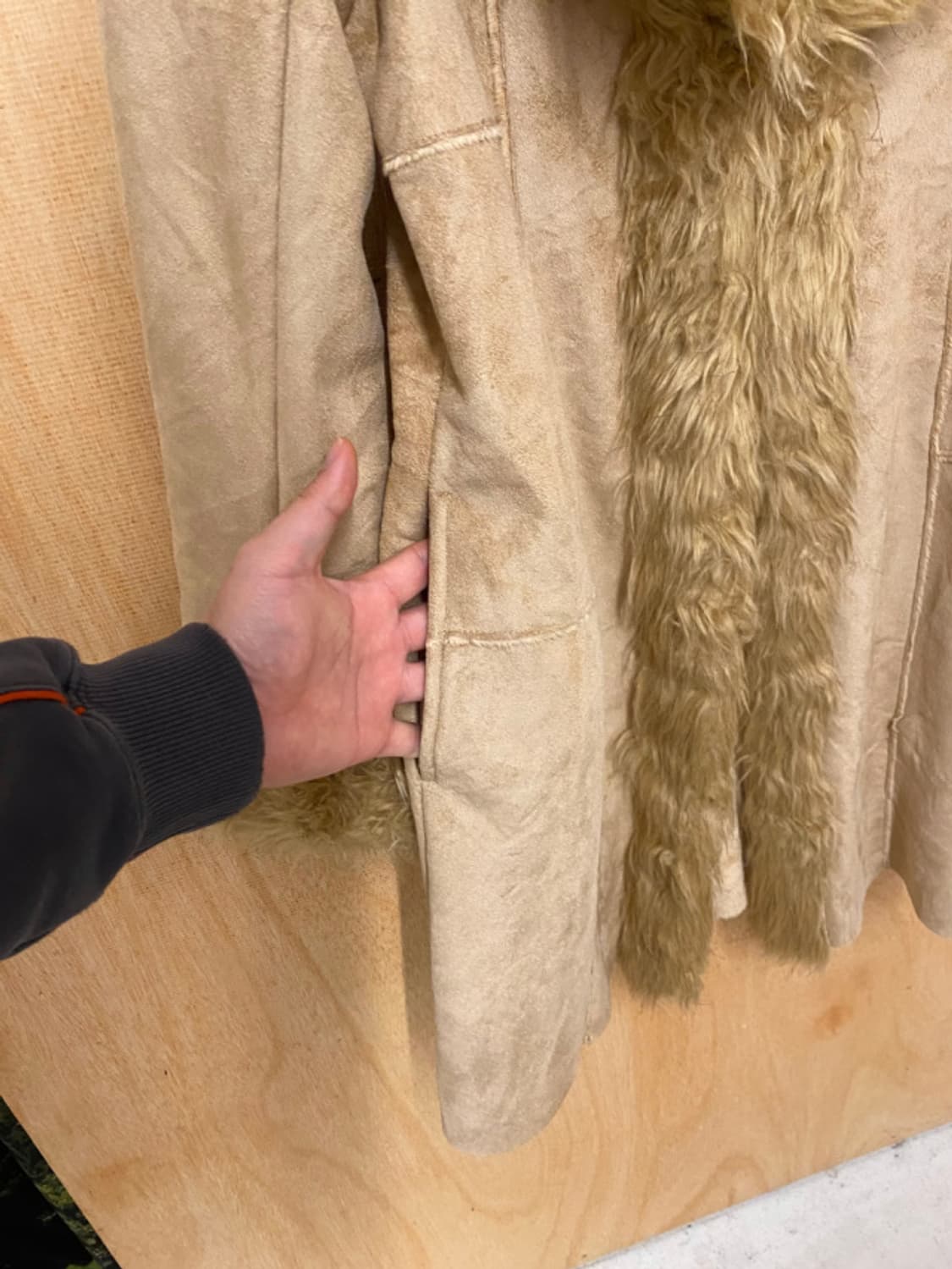 VTG fur mustang coat 인조 퍼 무스탕 코트 상품이미지7