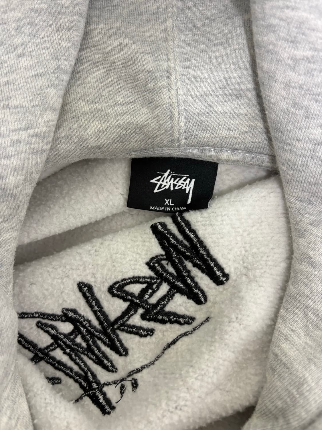 스투시 로고 자수 후드티 XL 상품이미지3