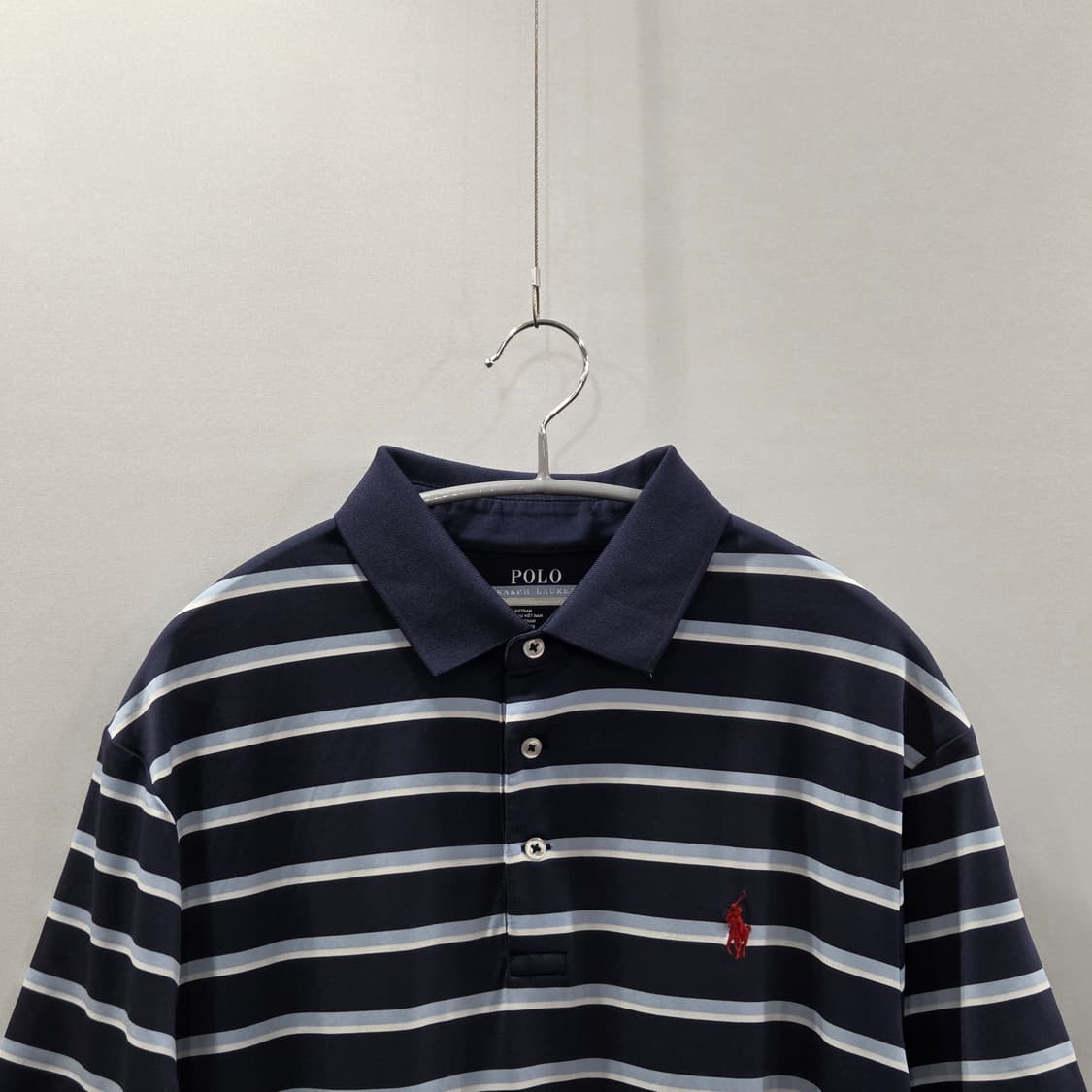 폴로랄프로렌 기능성 스트라이프 카라 반팔티 M 상품이미지2