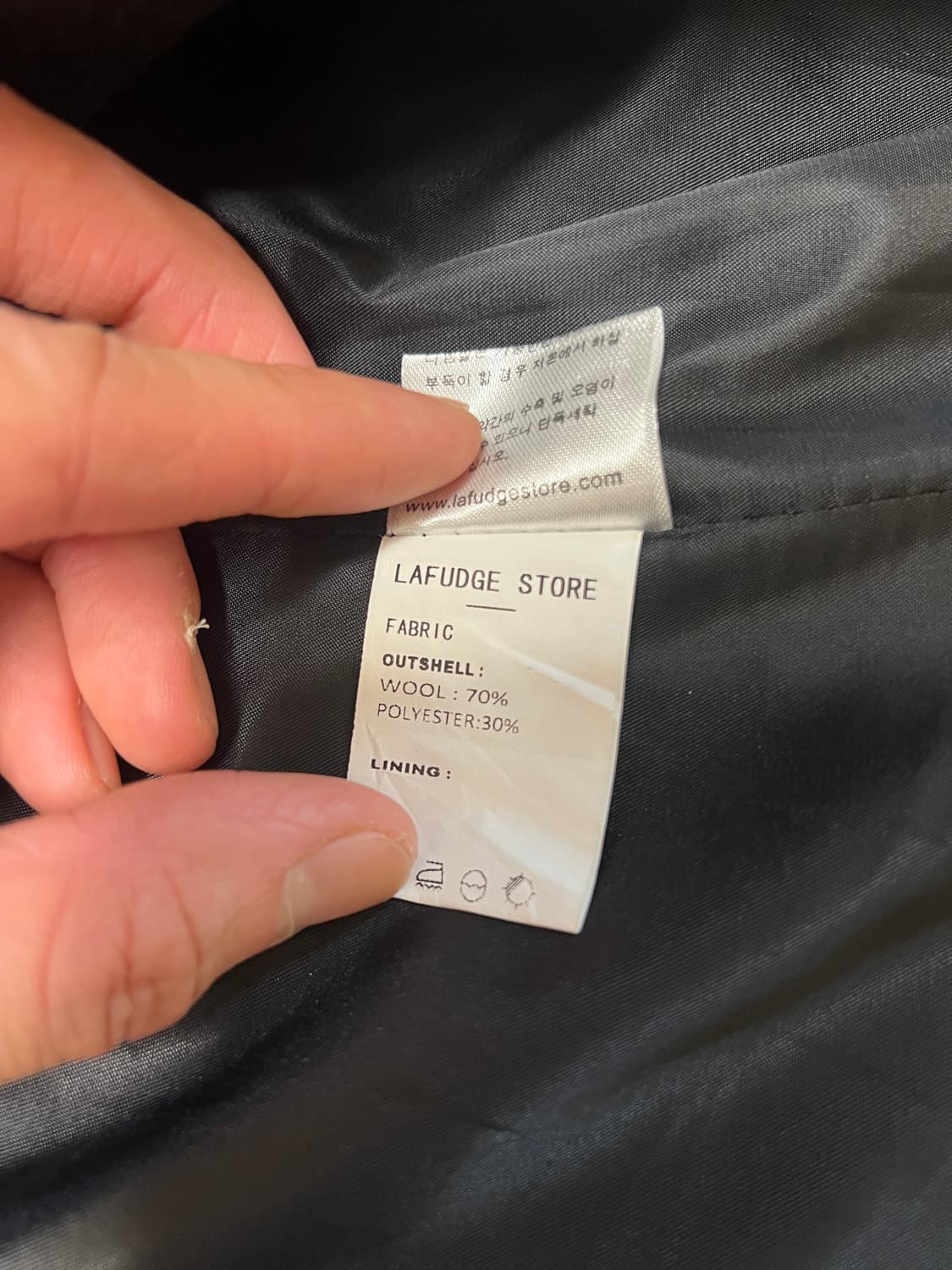 [M] 라퍼지스토어 다크 네이비 발마칸 코트 상품이미지5