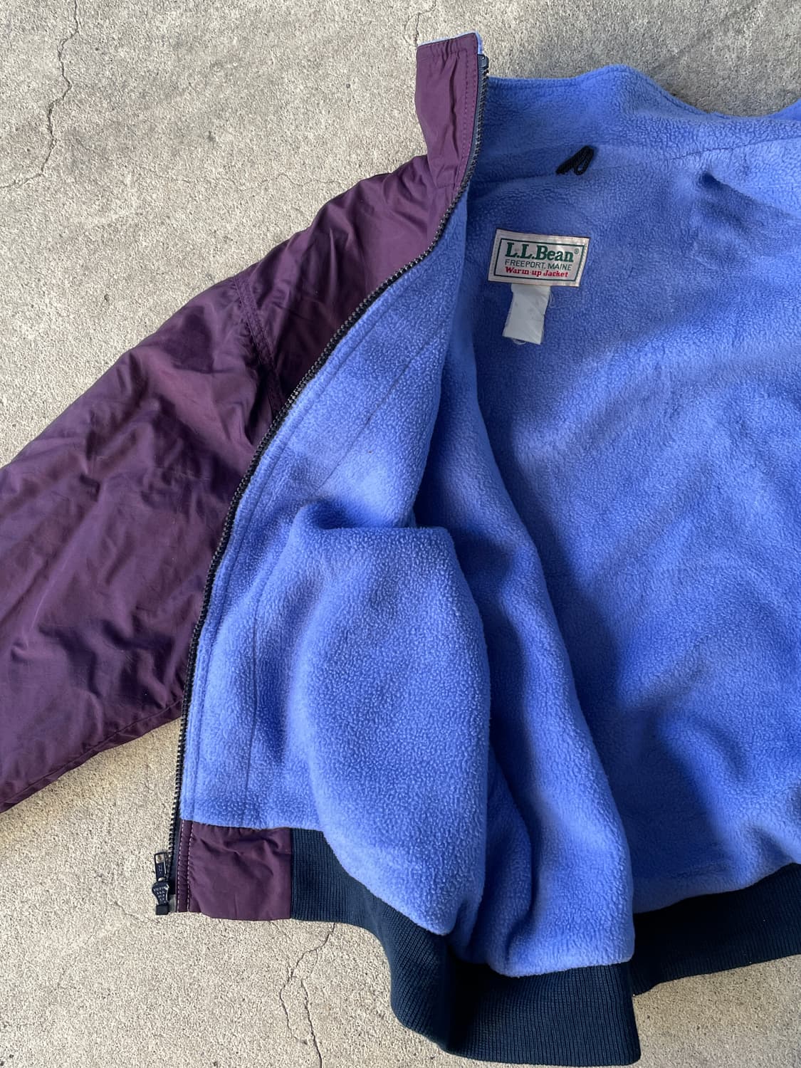 80-90s L.L. bean Warm-up Jacket Plum 상품이미지8