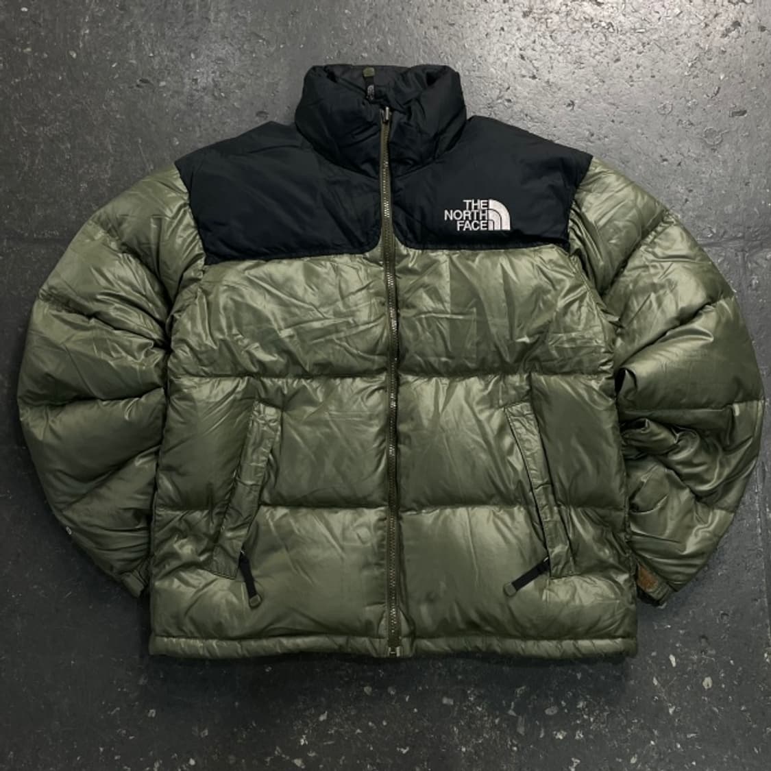 95 노스페이스 눕시 패딩 올리브 (상태좋음) 상품이미지1
