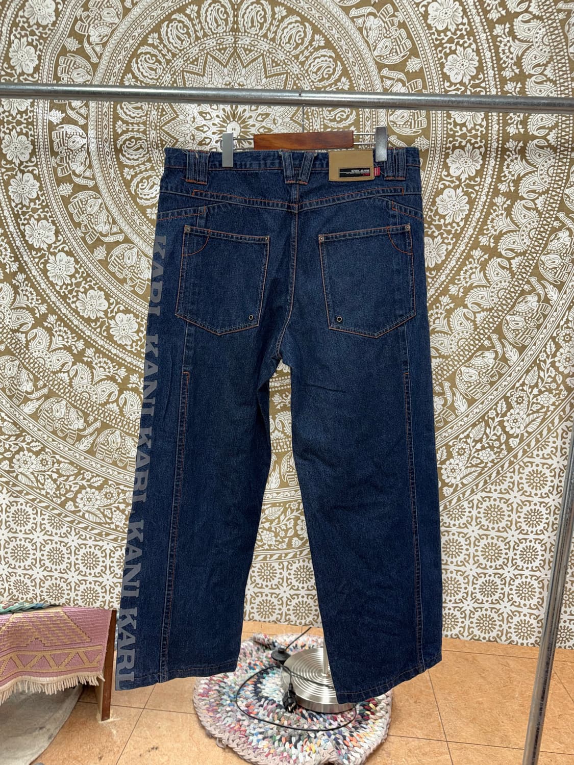 칼카니 사이드프린팅 디테일 데님팬츠  상품이미지5