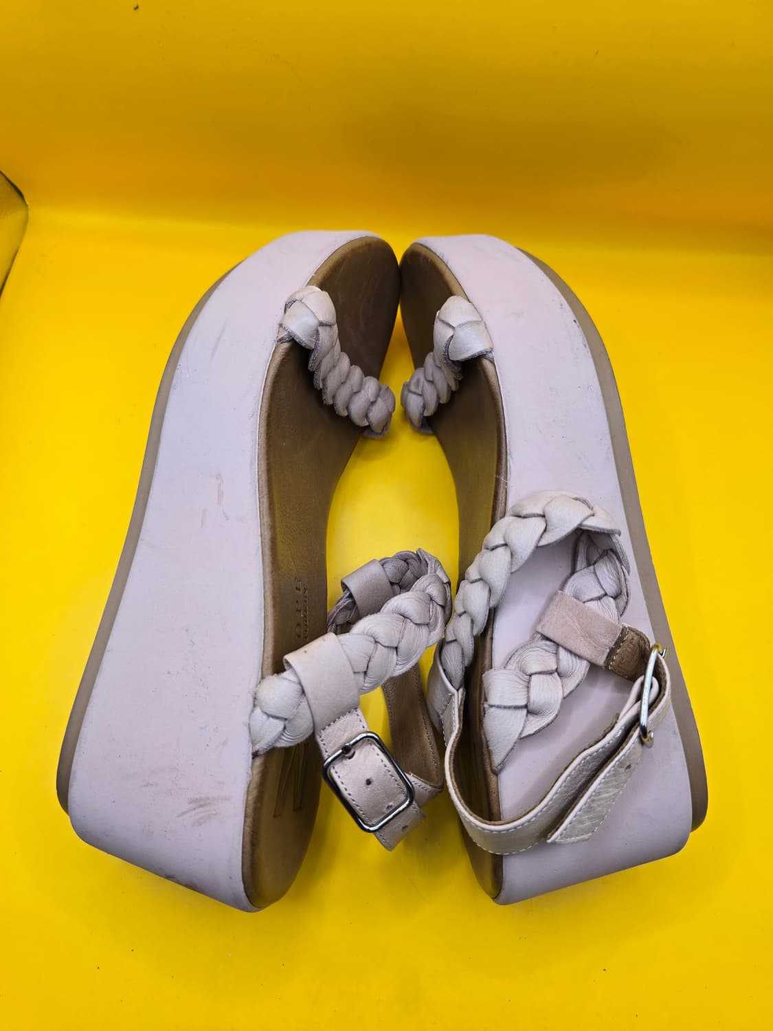 미소페 가죽 웨지샌들 230 / 약 6.5cm 상품이미지5