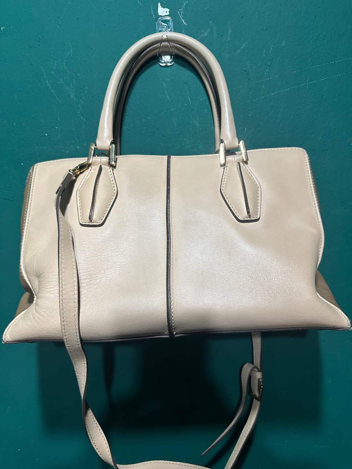 토즈 가죽 크로스백 아이보리 상품이미지1