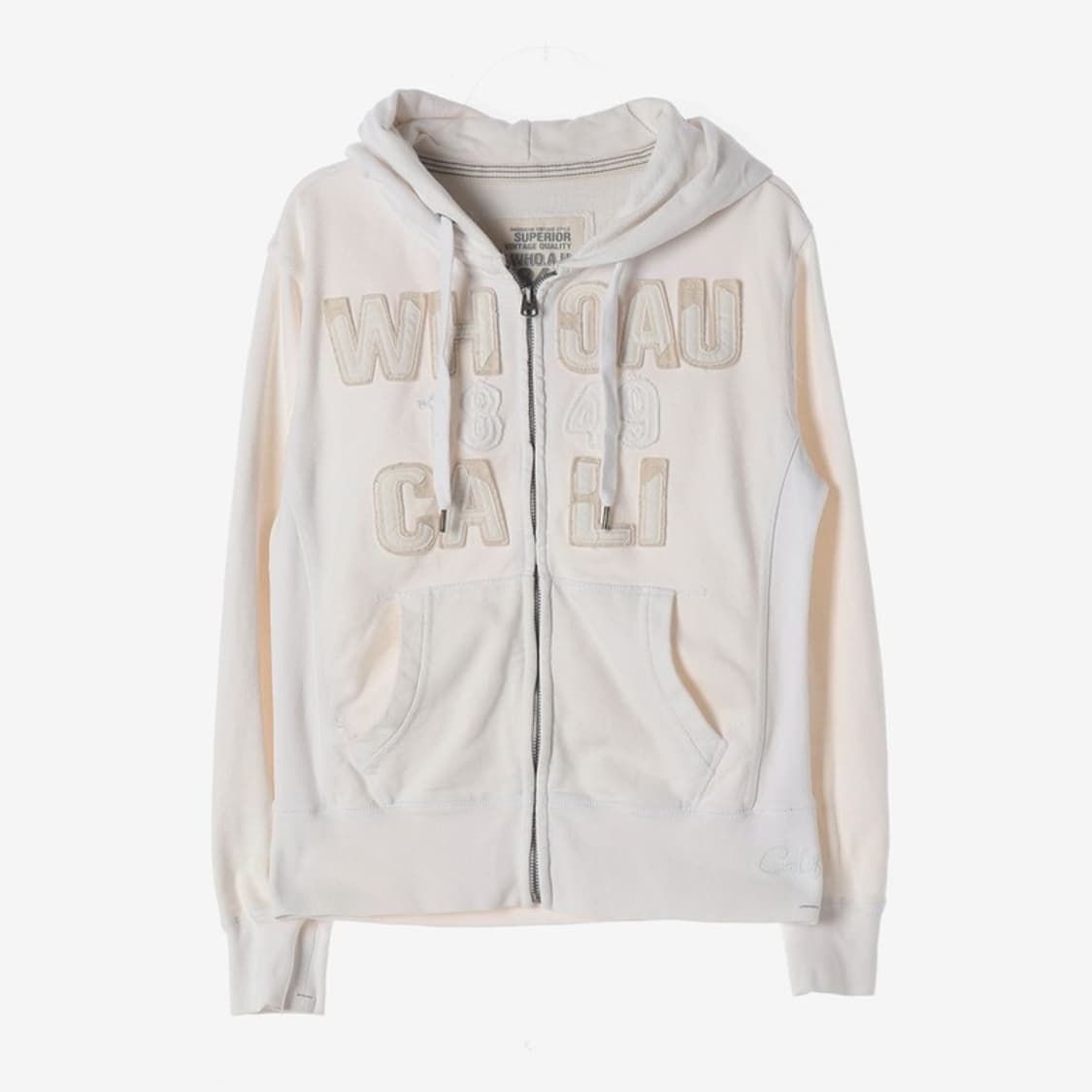 후아유 캘리포니아 아플리케 로고 후드집업 L 상품이미지1