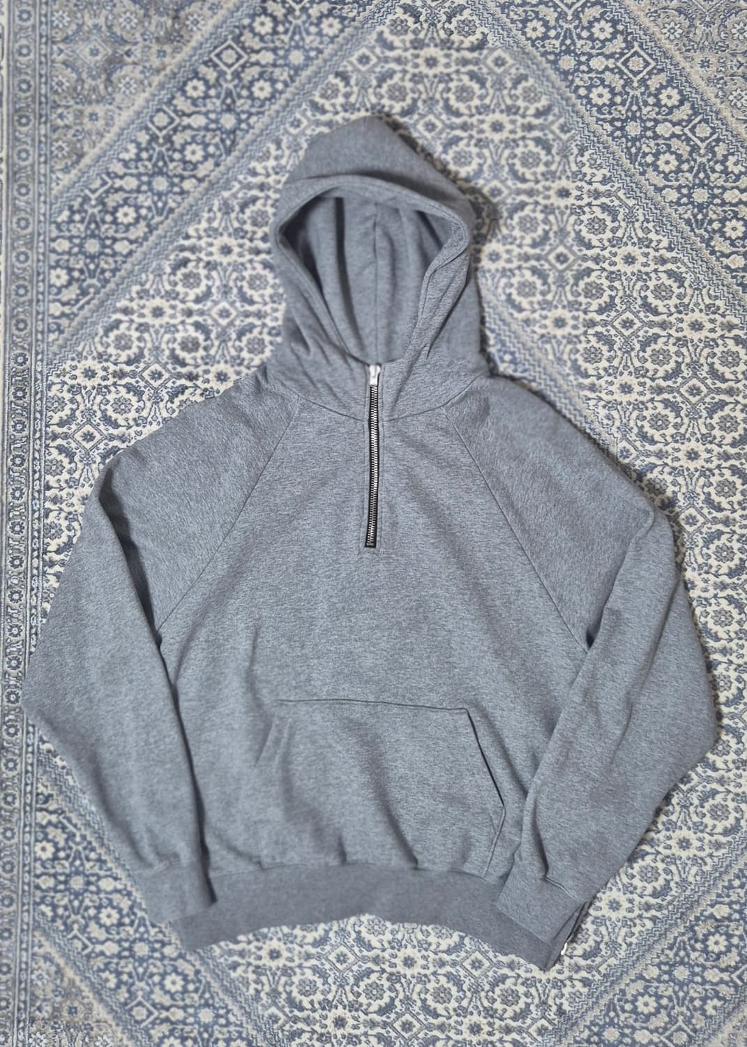 피오갓 2nd 컬렉션 그레이 하프 후드집업 (M) 상품이미지2