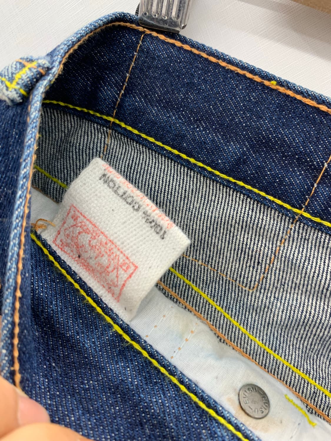 에비수 블루 로고 데님 상품이미지7