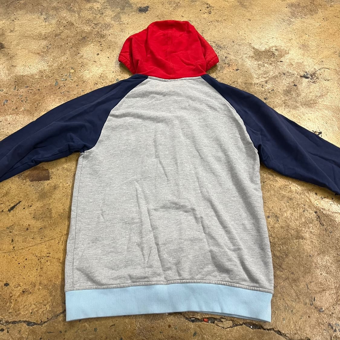 아디다스 그레이 레드 배색 후드집업 95 상품이미지4