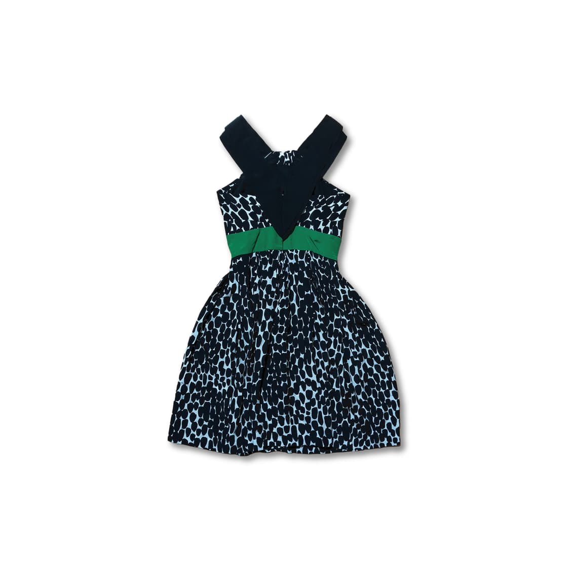 Polka Dots Gather Silk Dress 상품이미지1
