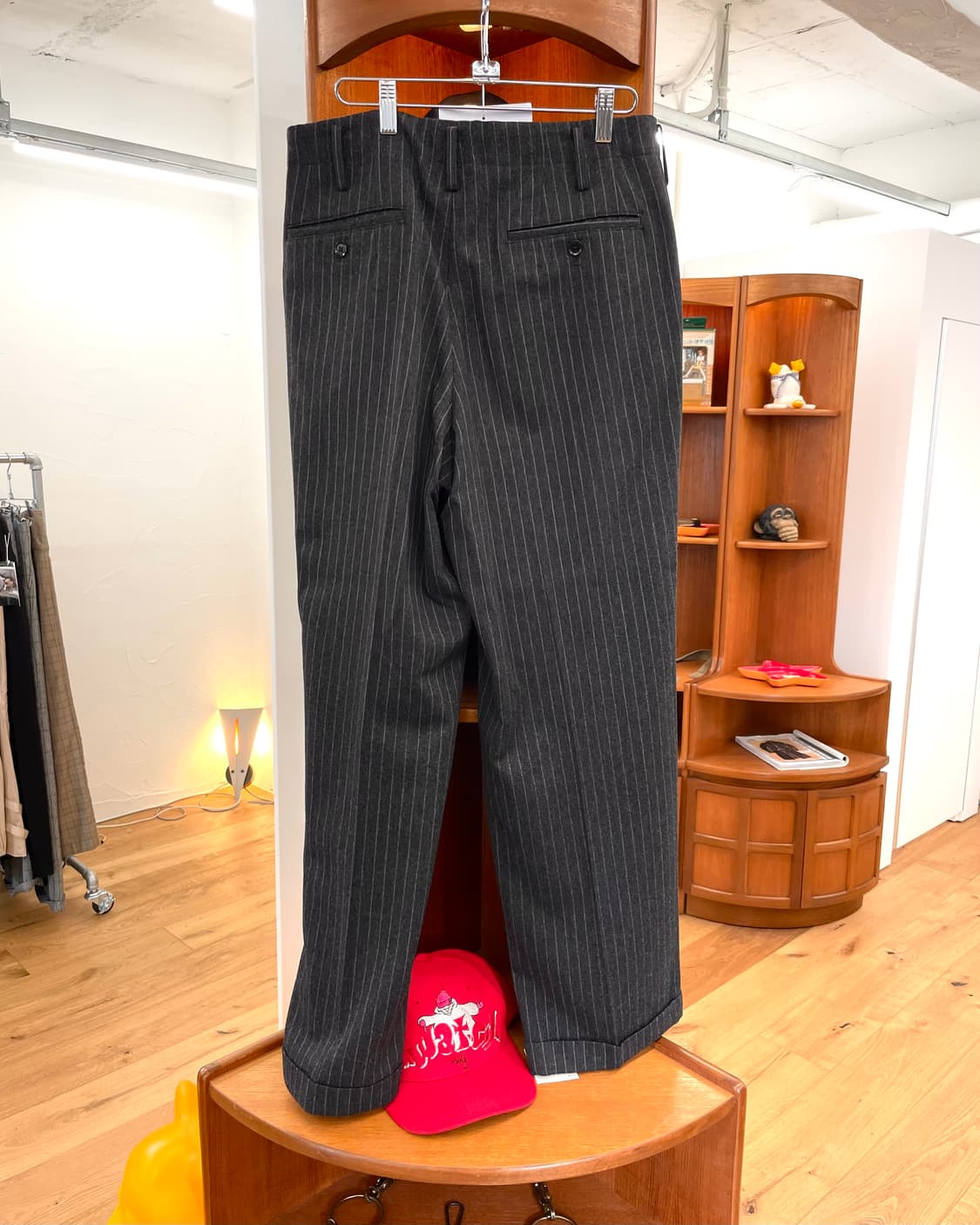 [2] 요지야마모토 와이즈 포맨 스트라이프 울 팬츠 상품이미지5