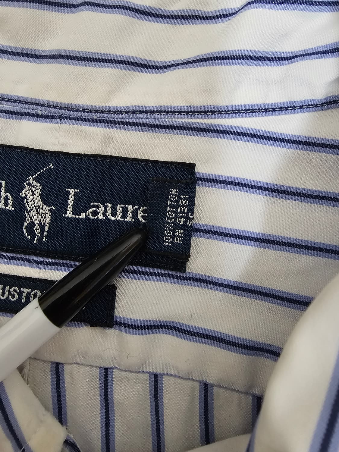 폴로 랄프로렌 스트라이프 반팔 셔츠 42 국내 100 상품이미지4