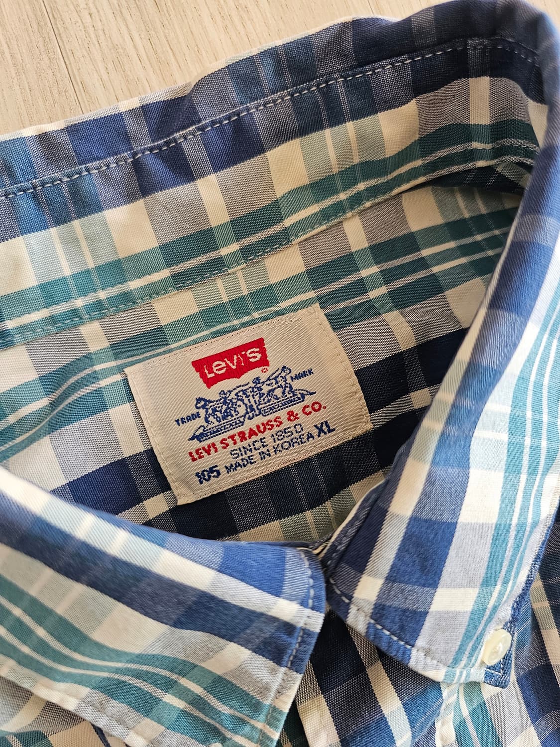 리바이스 Levi's 남성 체크 셔츠 105 (XL) 상품이미지4