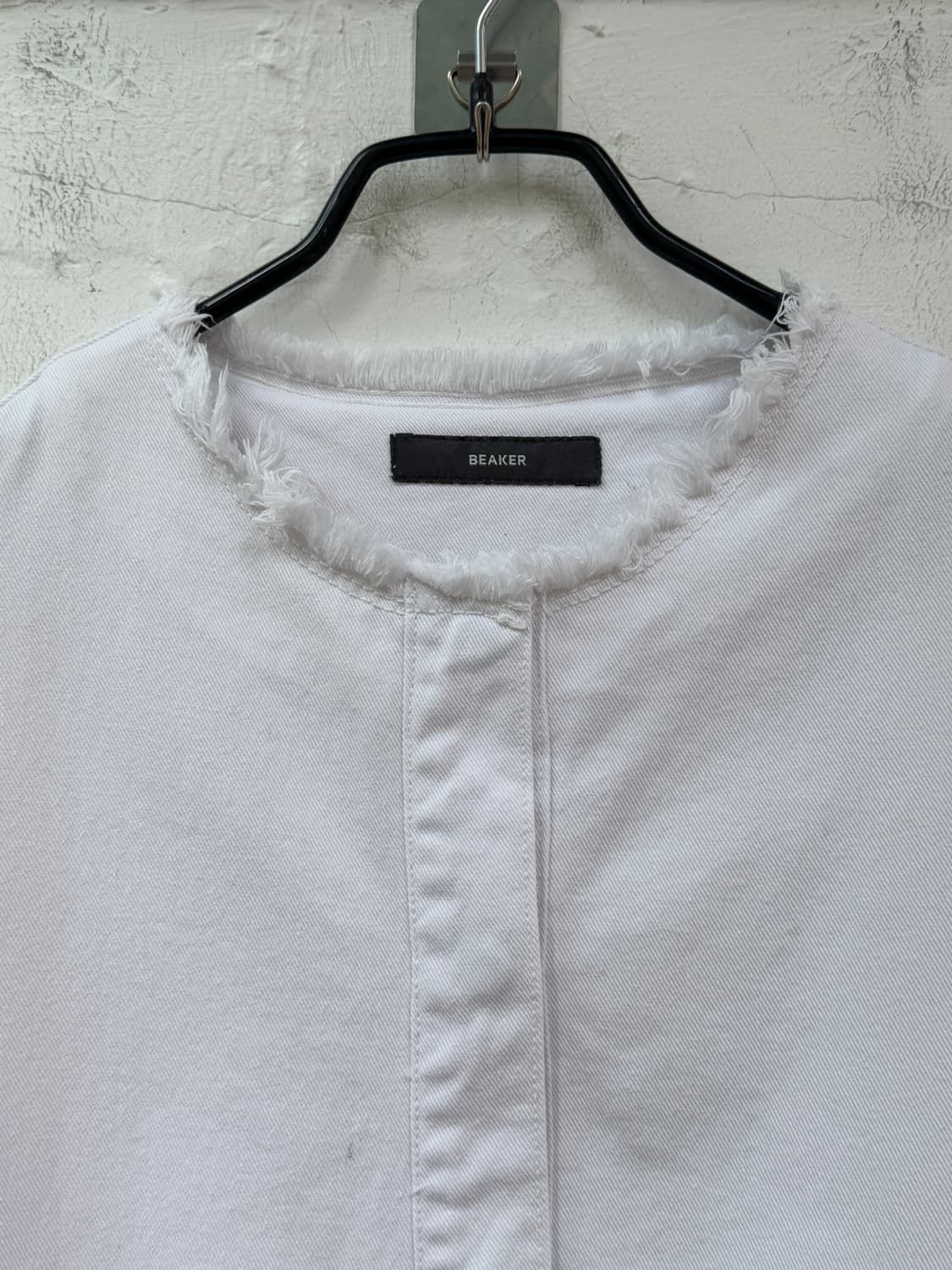 Beaker 비이커 데님 화이트 반팔 원피스 000 상품이미지2