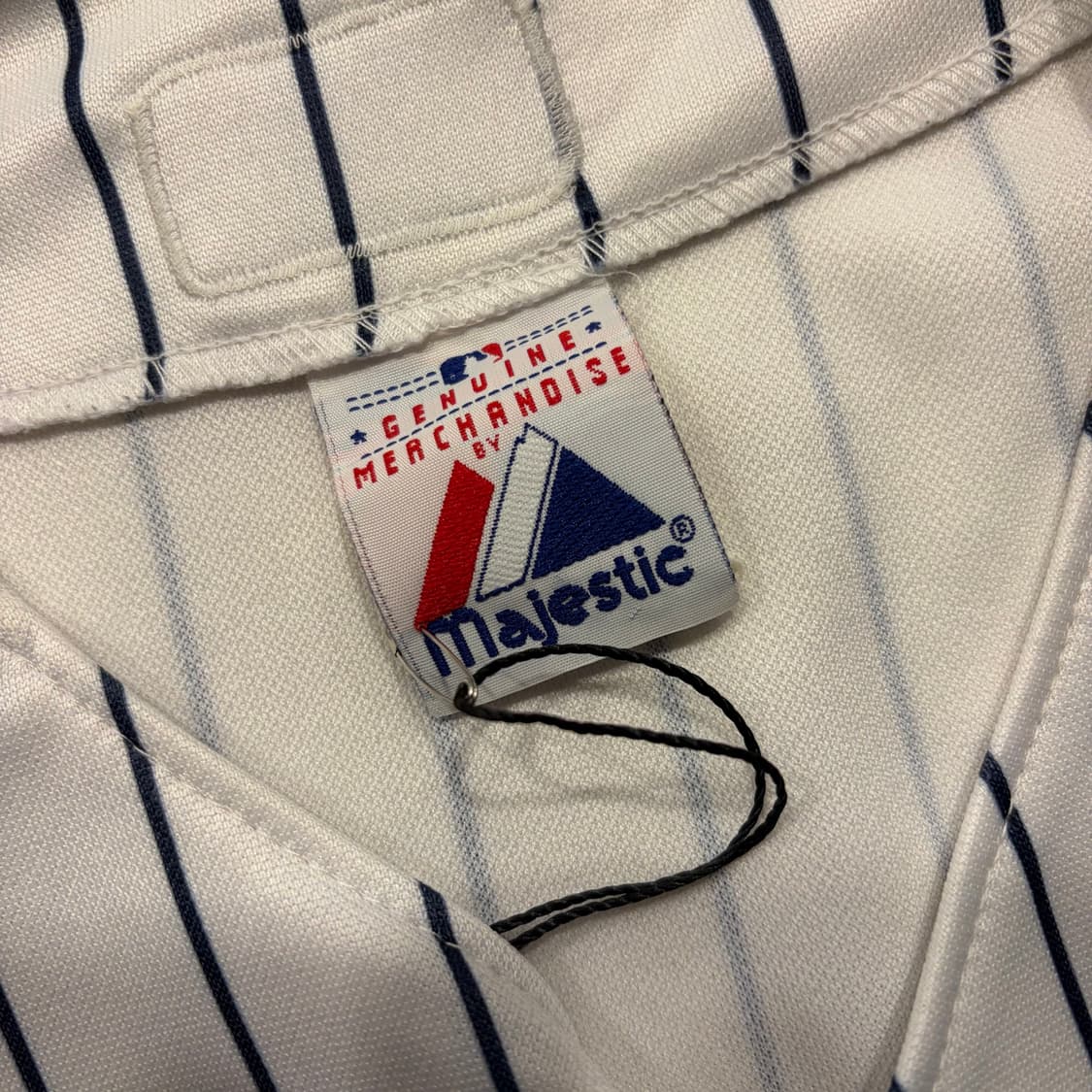 90s 마제스틱 뉴욕 양키즈 스트라이프 야구 져지 D158 상품이미지4