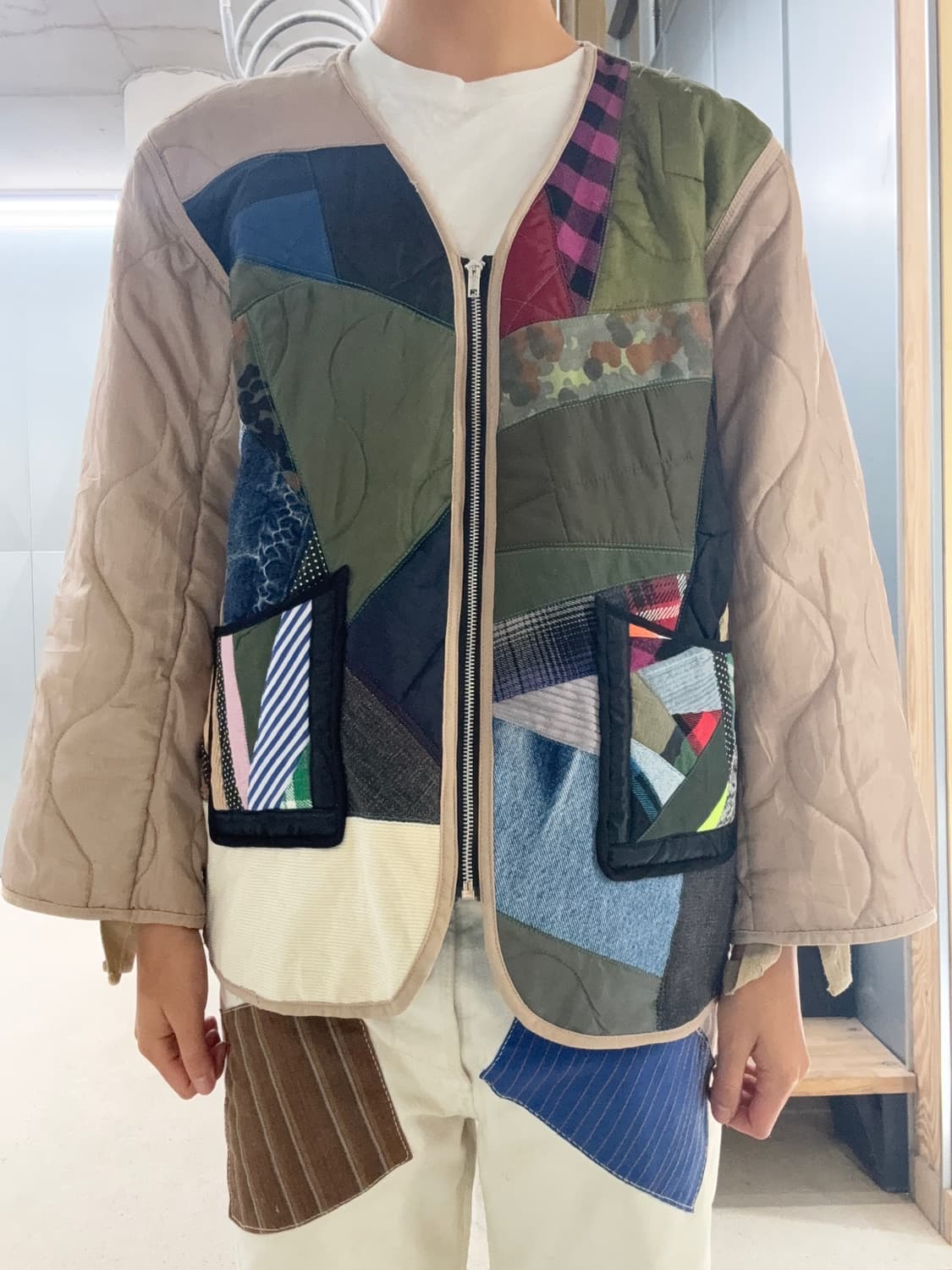 GAME OVER 방콕 브랜드 빈티지 커스텀 퀄팅자켓 깔깔이 상품이미지5