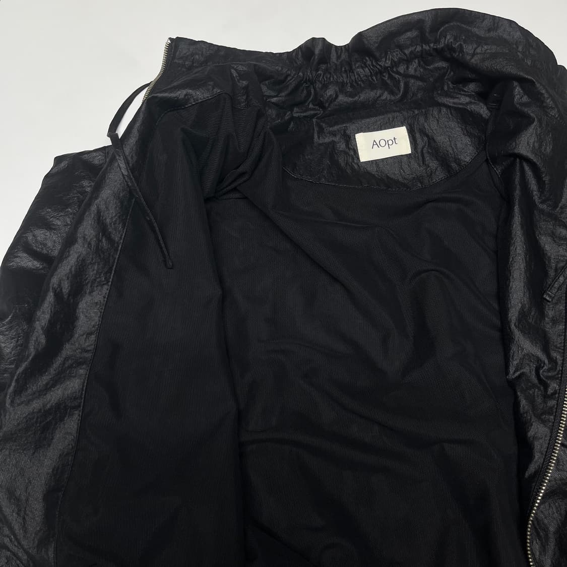 아옵트 HIGH NECK SHIRRING BLOUSON 나일론점퍼 상품이미지4