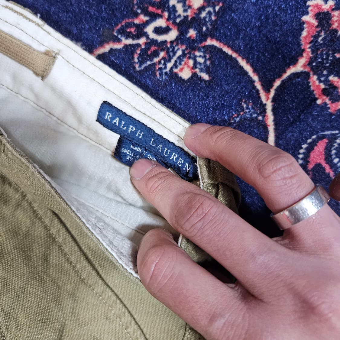 랄프로렌 카키 스트레이트 슬림 카고 팬츠 2 size 상품이미지8